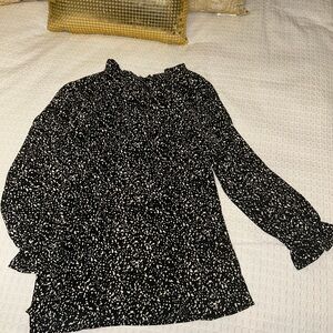 Elegant Black and White Women's Blouse